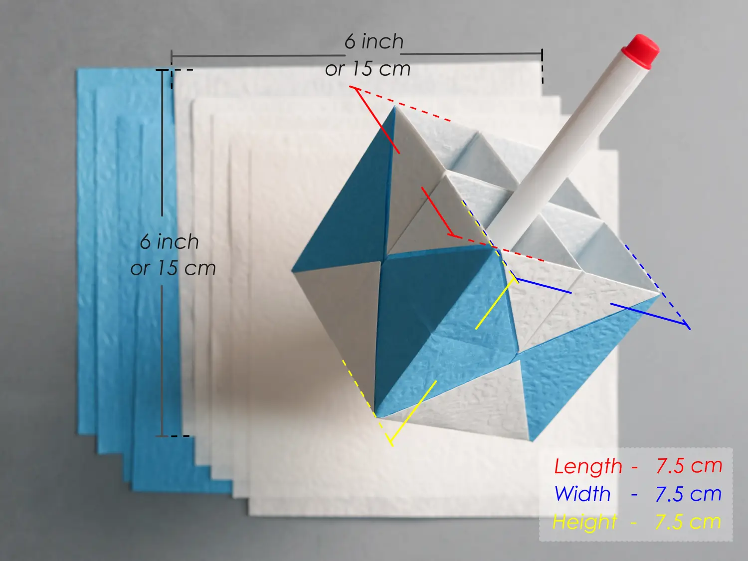 Origami pencil holder | origamiok
