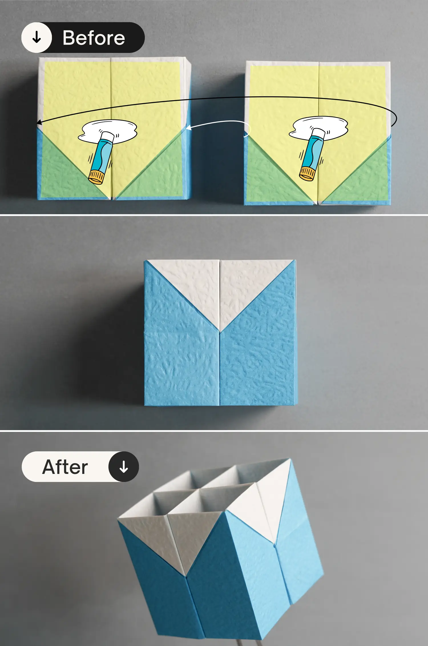 Origami pencil holder | origamiok