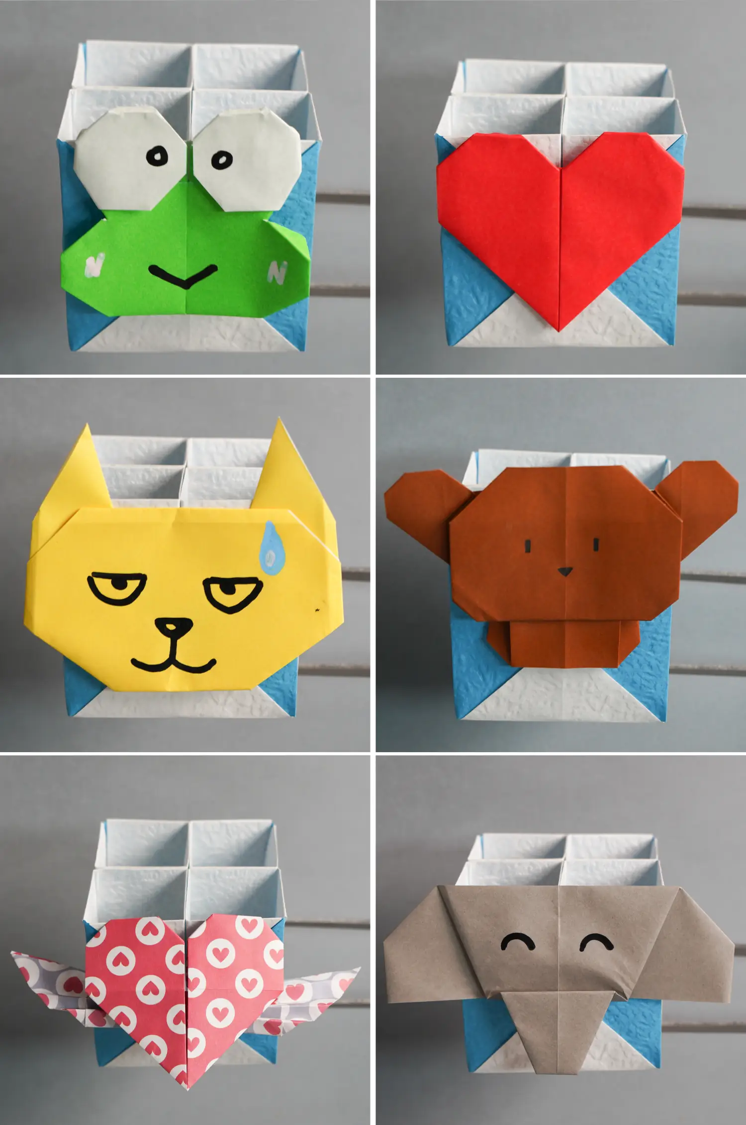 Origami pencil holder | origamiok