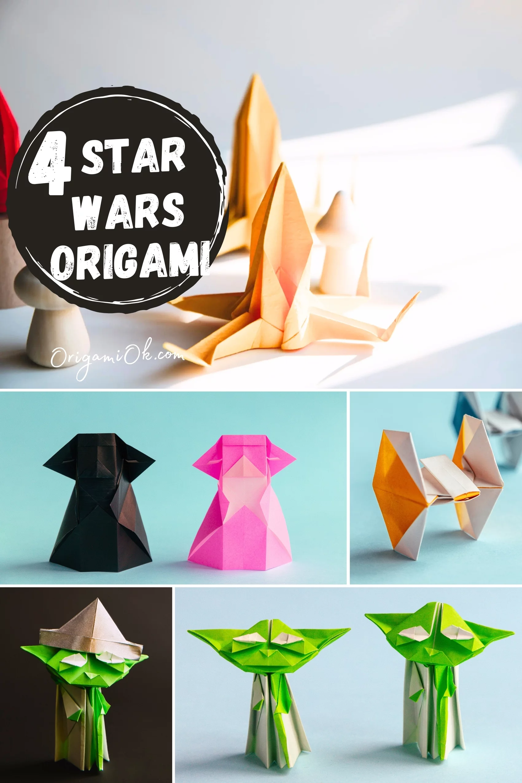 洋書 STAR WARS ORIGAMI Star Wars Origami Tutorial - Top 4: X-wing, TIE fighter