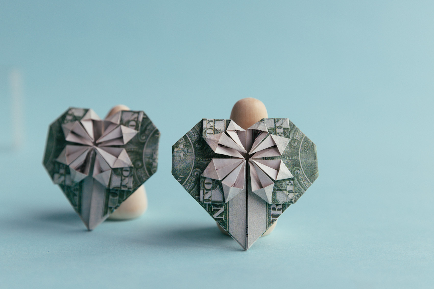 dollar bill origami heart | origamiok