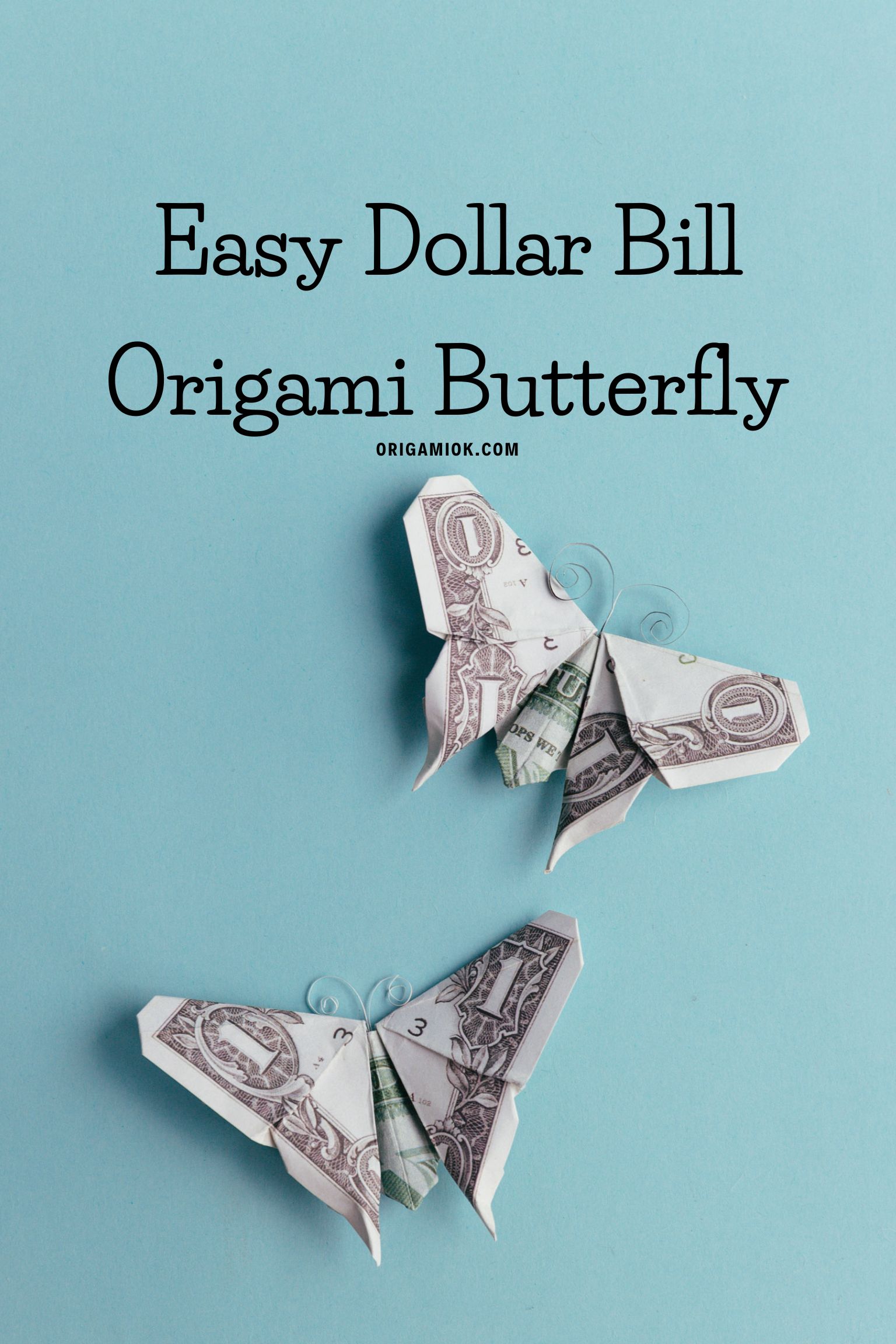 dollar bill origami butterfly | origamiok