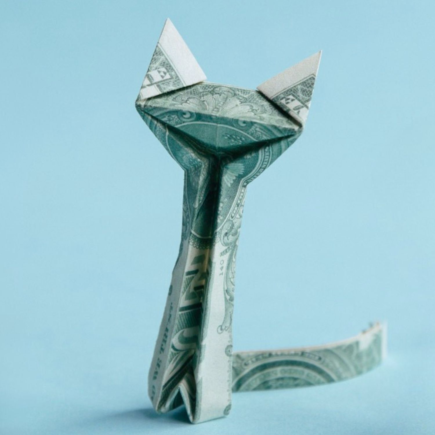 origami money cat | origamiok
