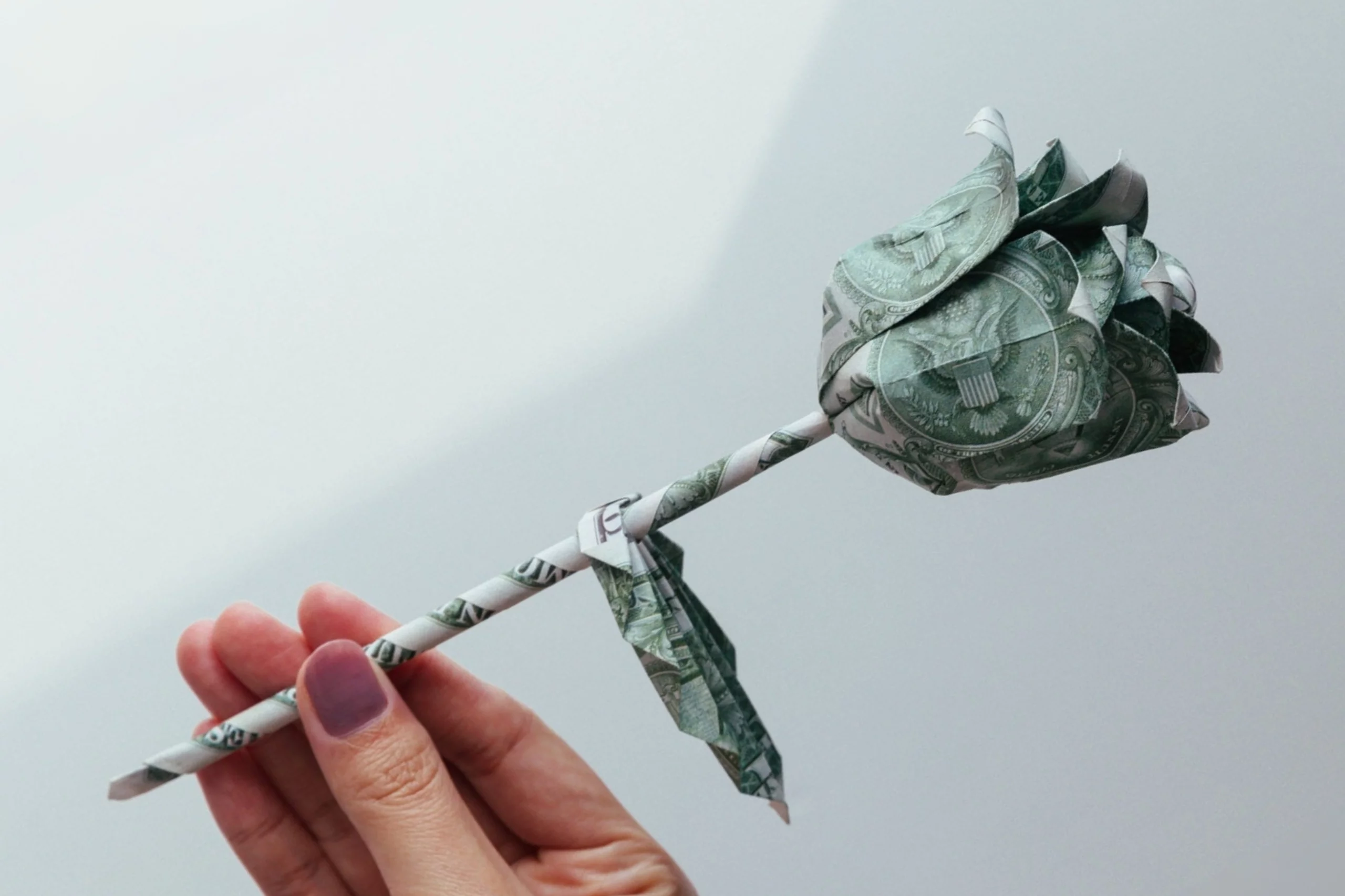 Easy Dollar Bill Origami Flower | Origamiok
