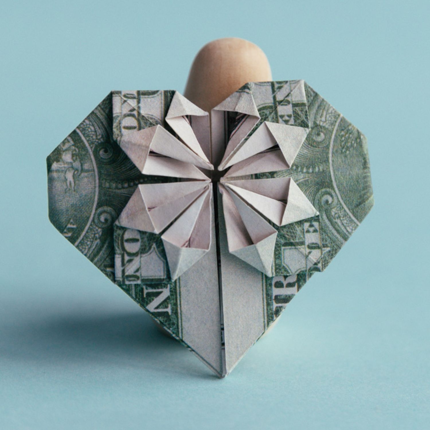 dollar bill origami heart | origamiok