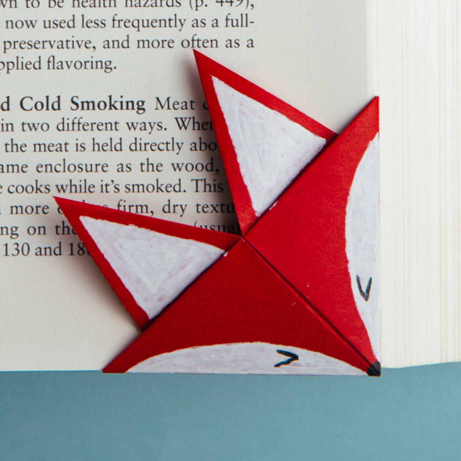 Origami fox bookmark | origamiok