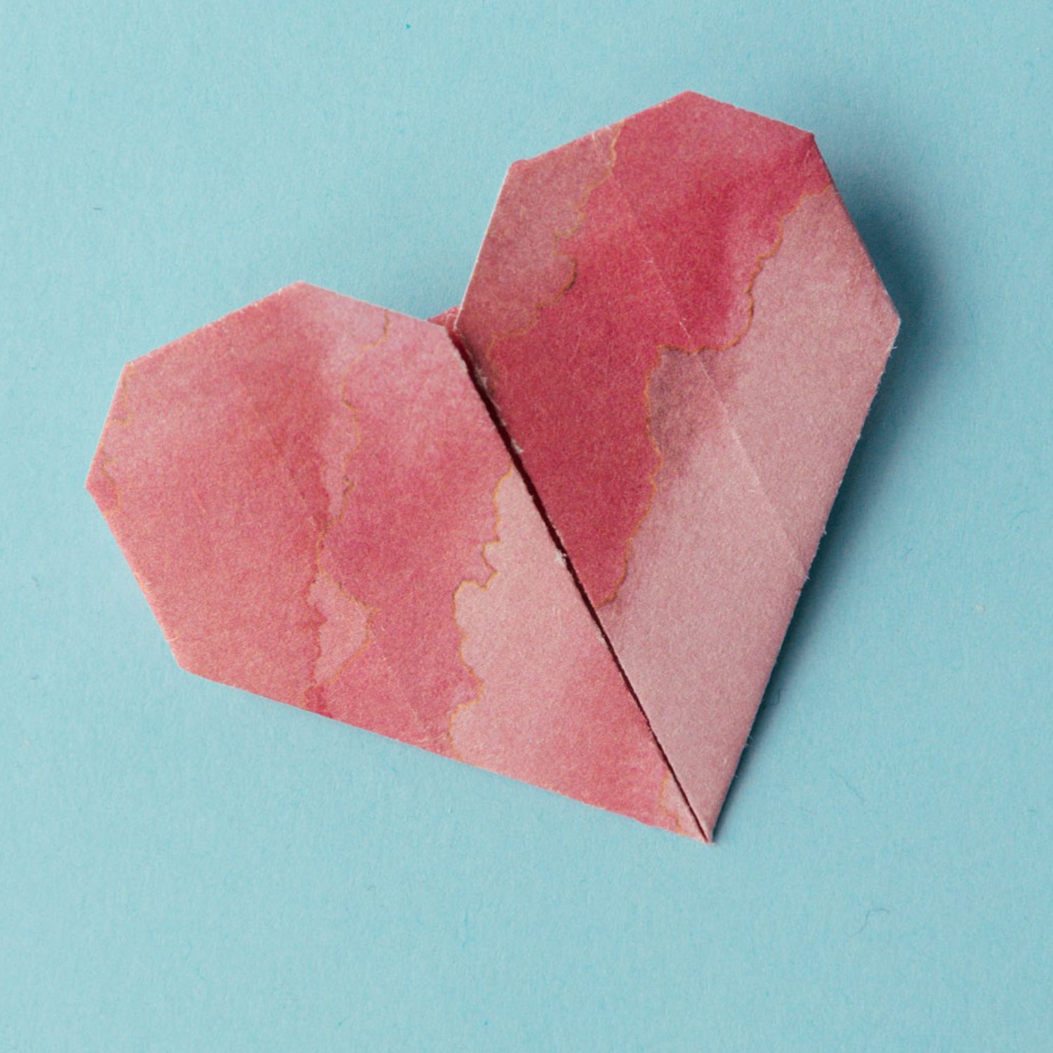 sticky note origami heart | origamiok
