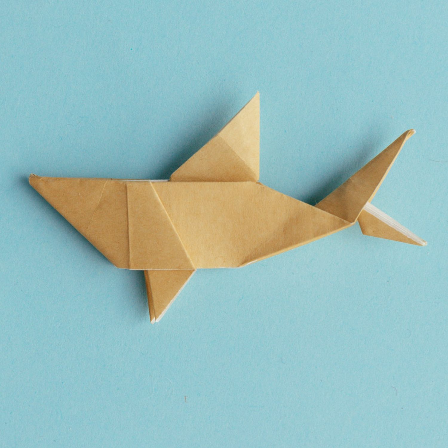 sticky note origami shark | origamiok