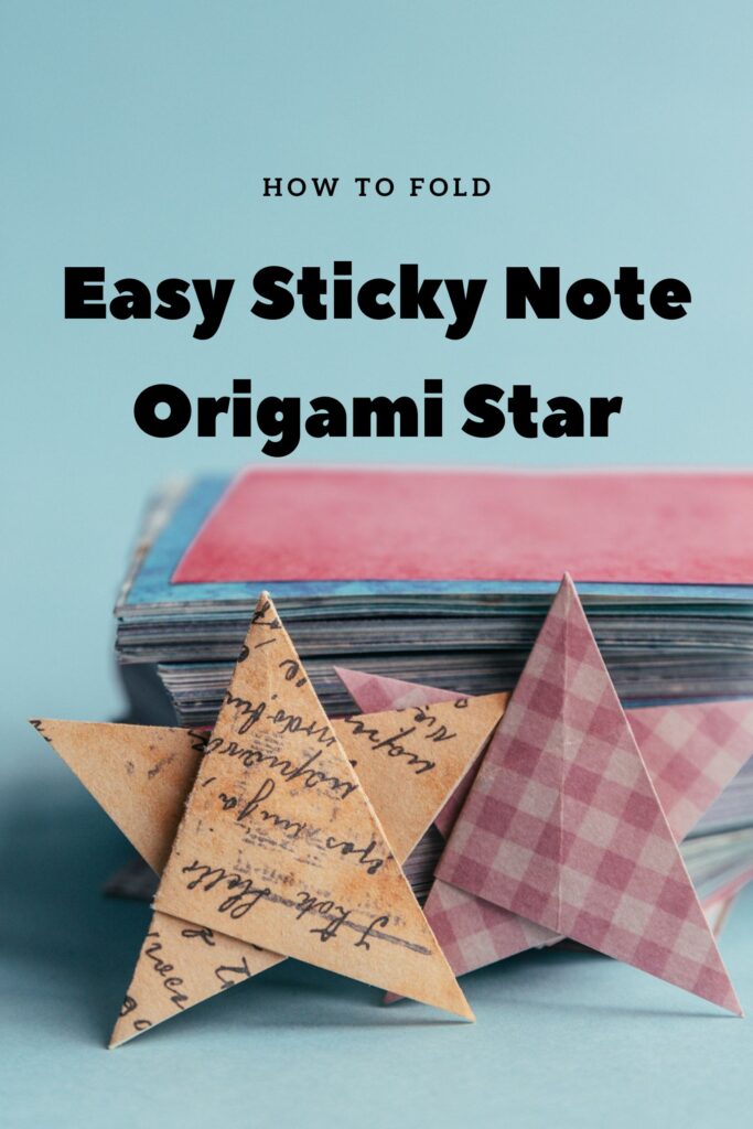 sticky note origami star | origamiok