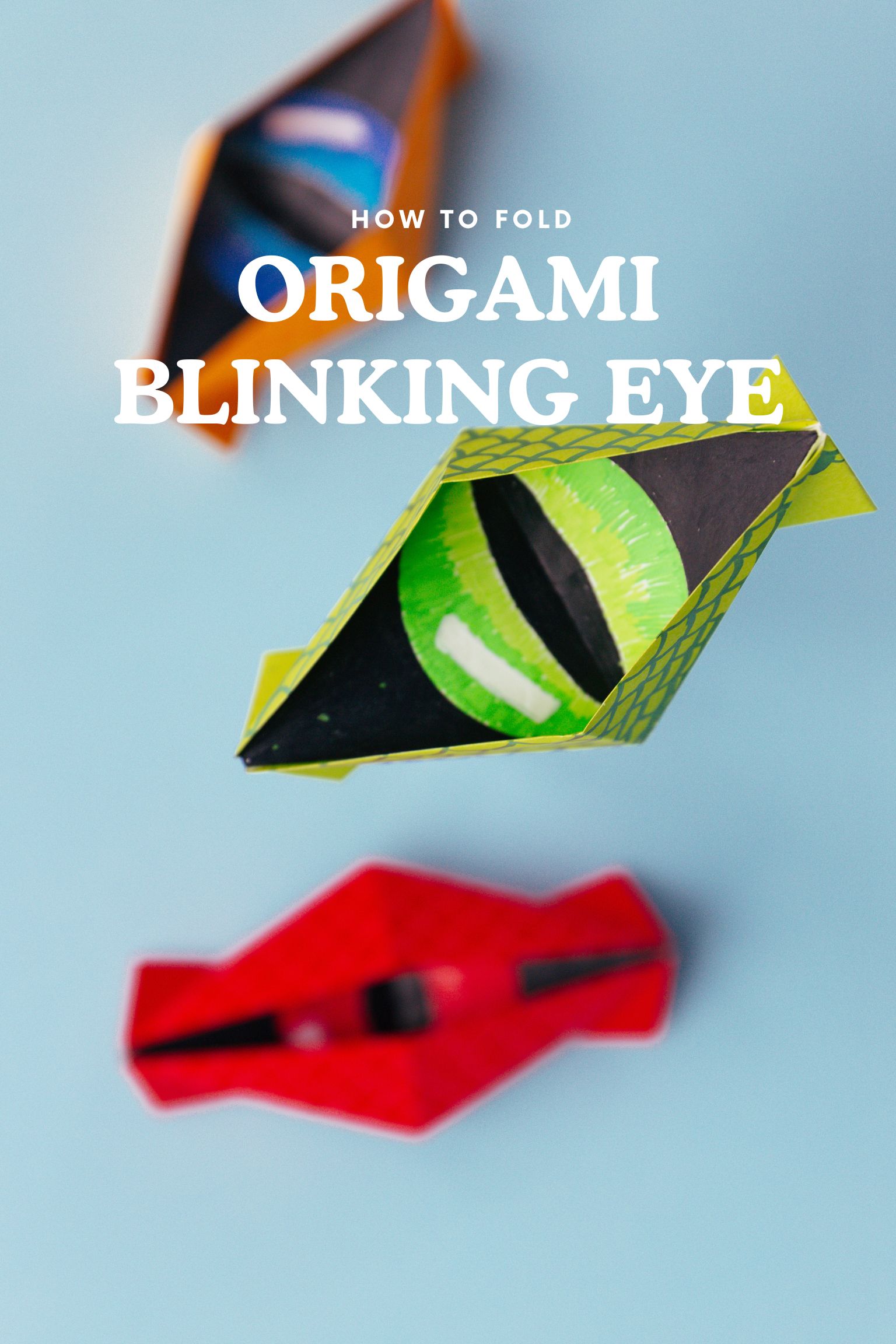 Origami blinking eye | origamiok