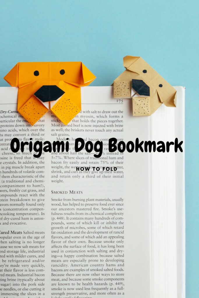Origami dog bookmark | origamiok