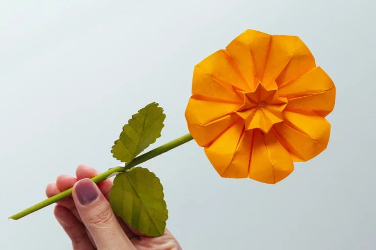 How to Make an Origami Sunflower