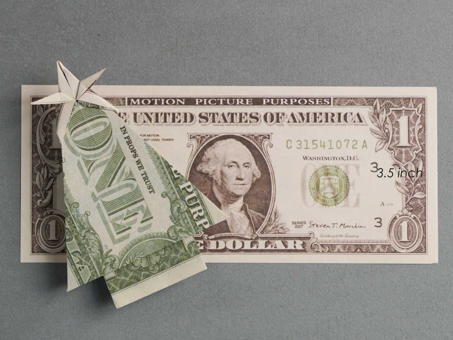dollar bill origami christmas tree | origamiok