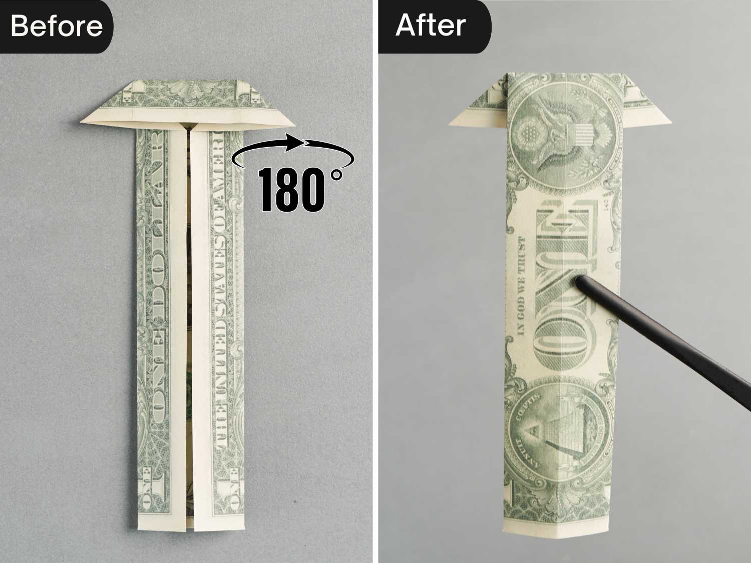 dollar bill origami fish | origamiok