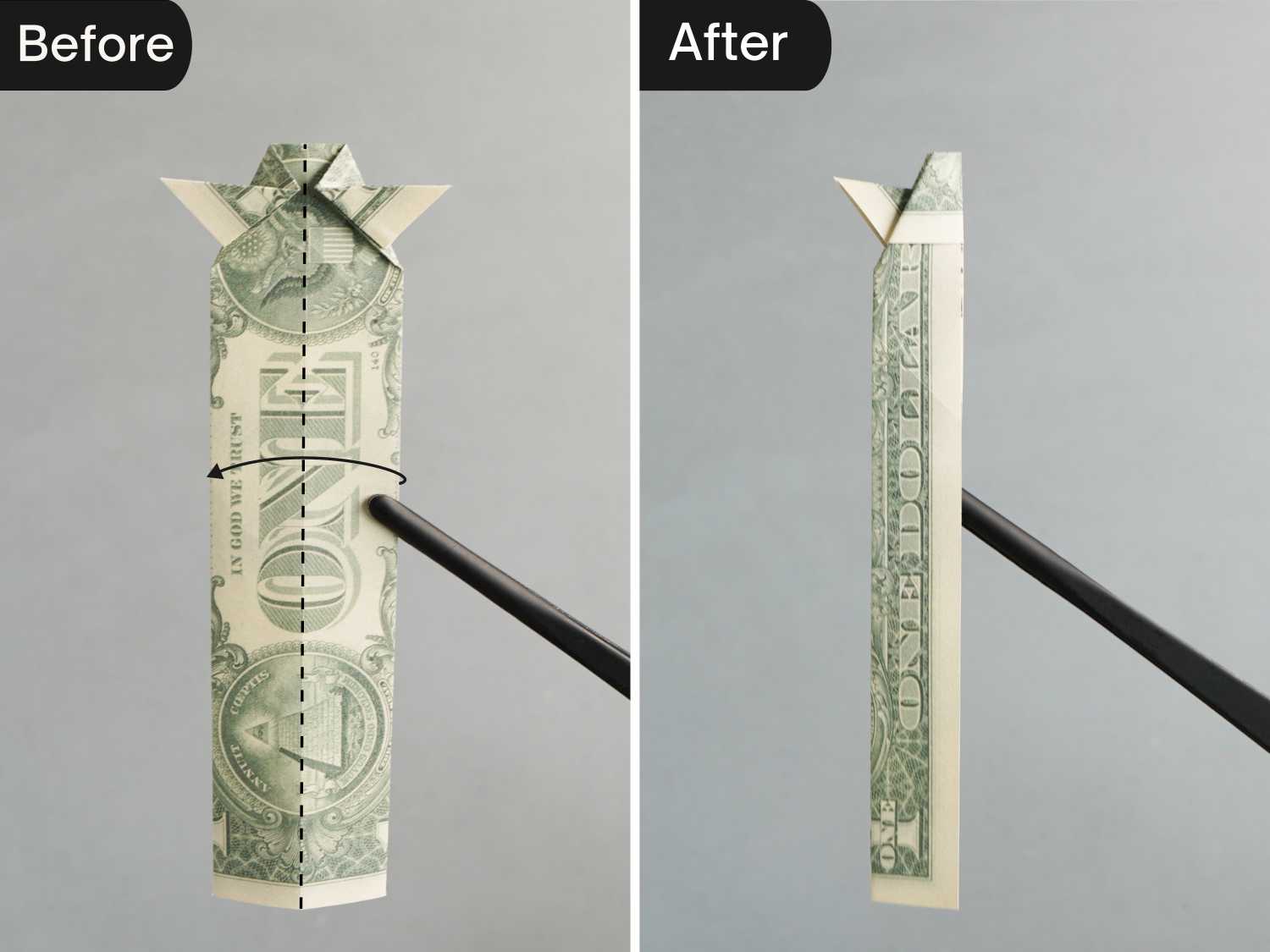 dollar bill origami fish | origamiok