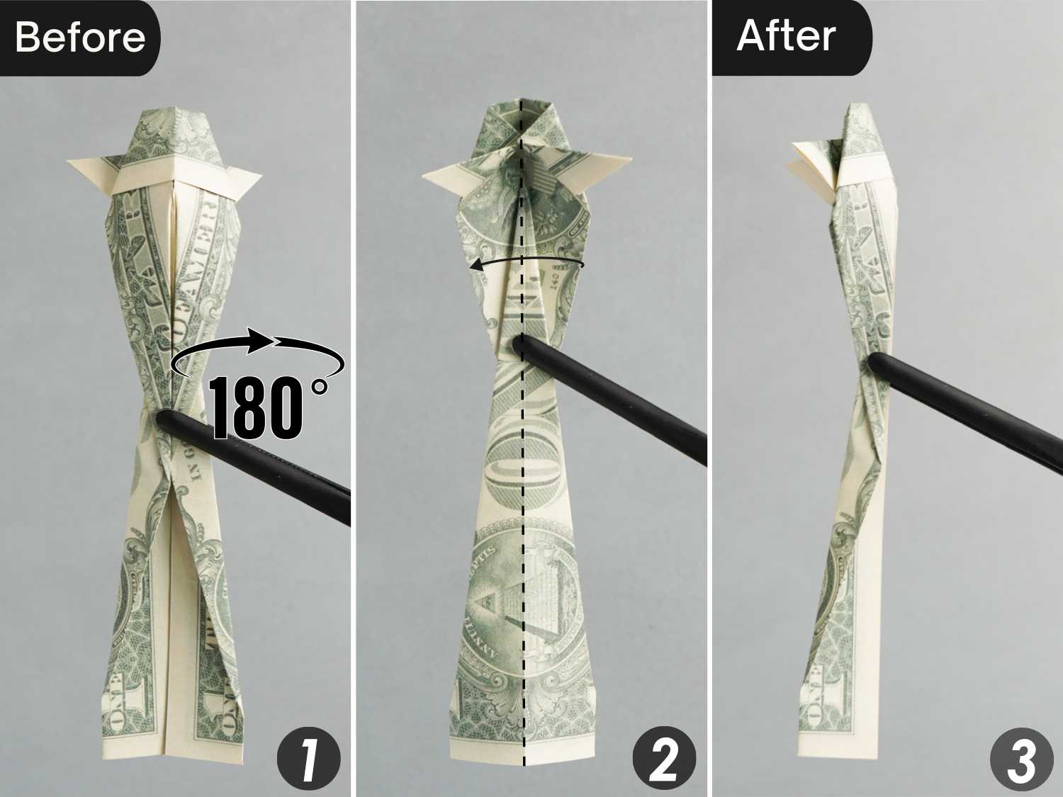 dollar bill origami fish | origamiok