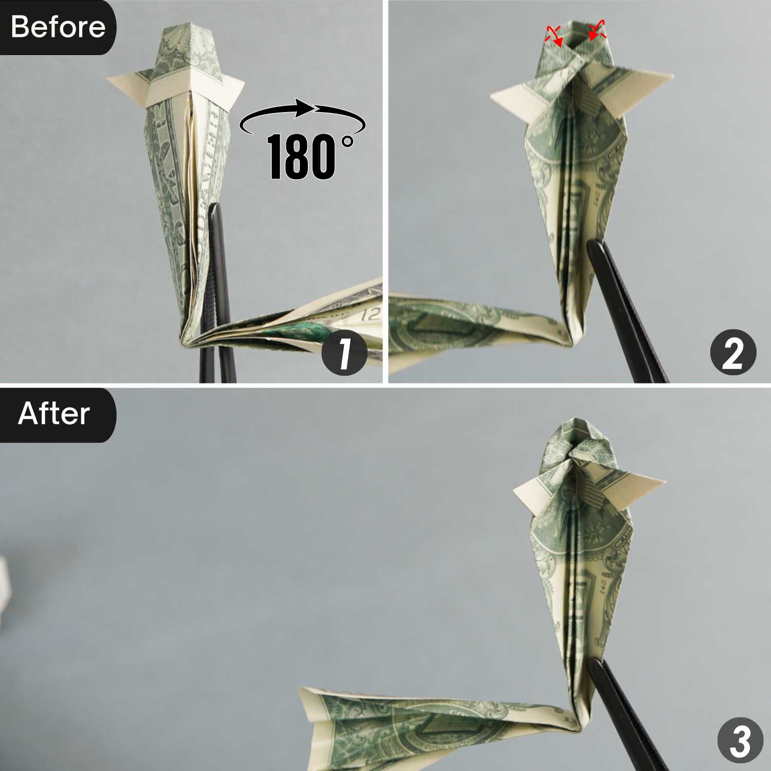 dollar bill origami fish | origamiok