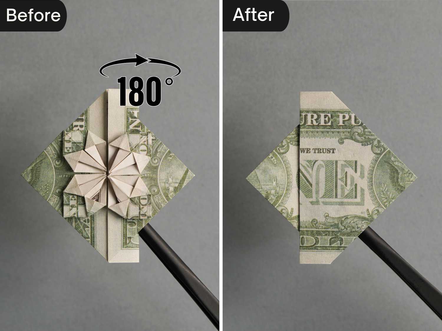 dollar bill origami heart | origamiok