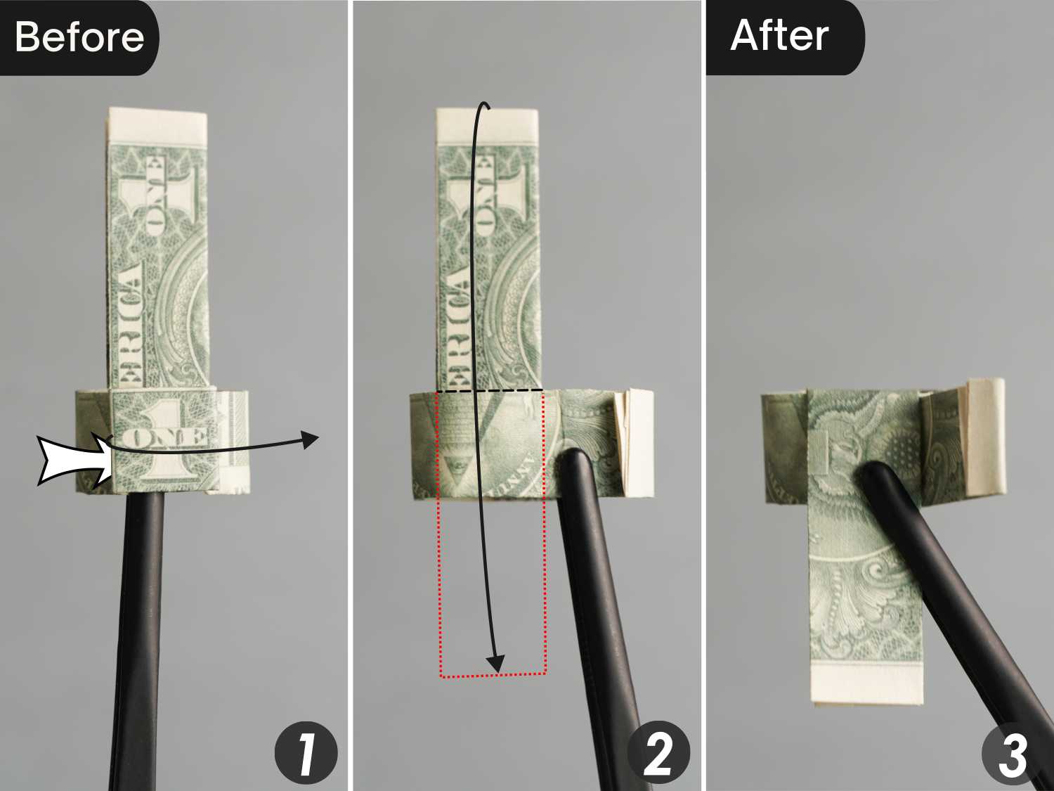 dollar bill origami ring | origamiok