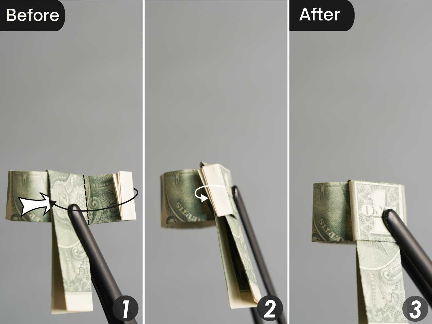 dollar bill origami ring | origamiok