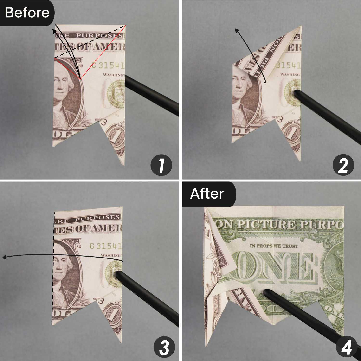 dollar bill origami star | origamiok