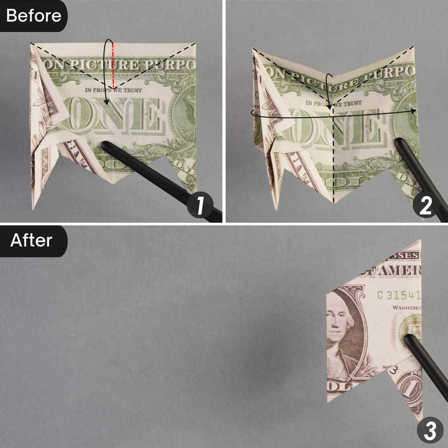 dollar bill origami star | origamiok