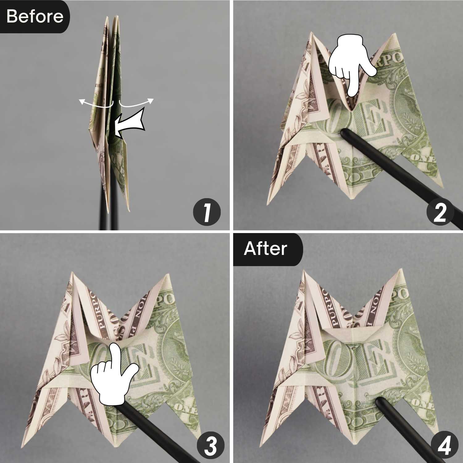 dollar bill origami star | origamiok