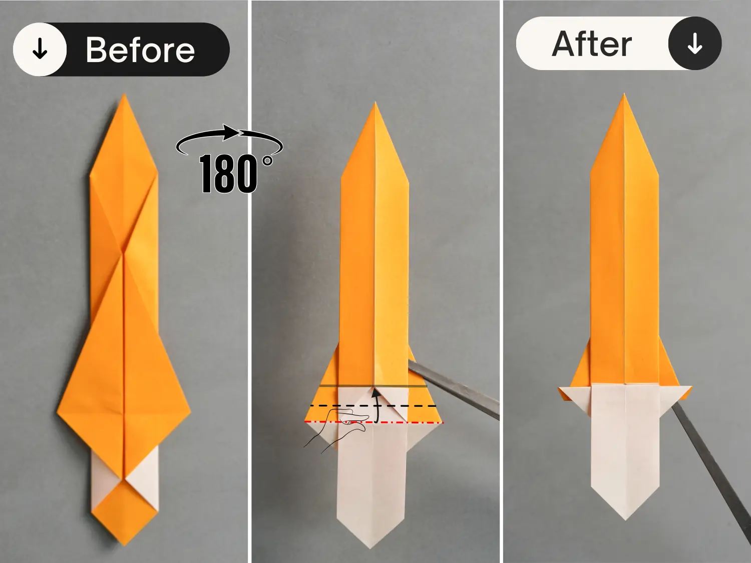 easy origami sword | origamiok