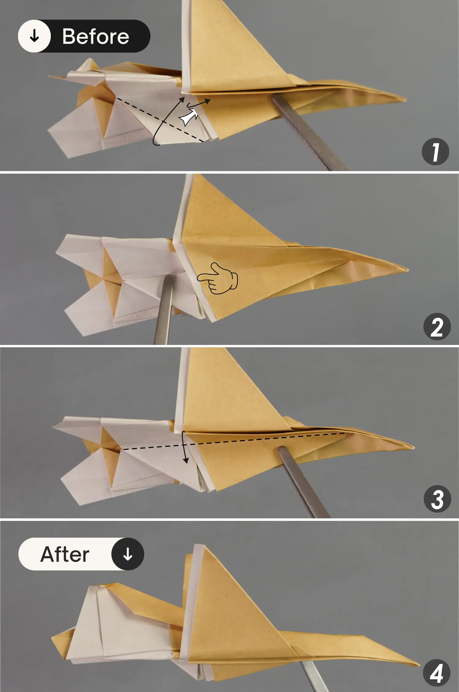 Origami jet | origamiok