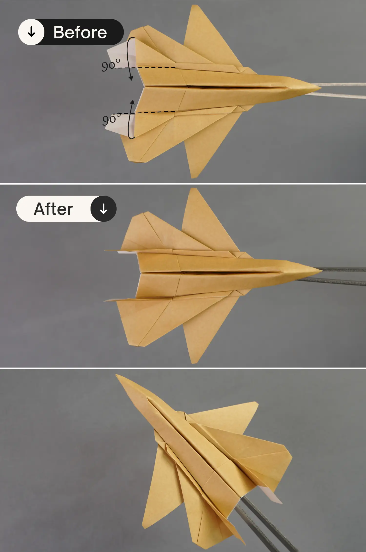 Origami jet | origamiok