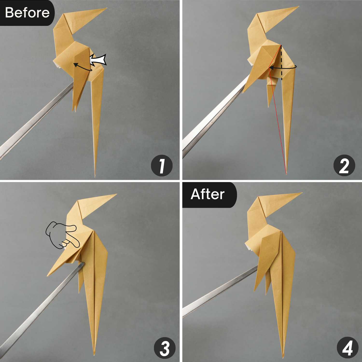 Origami kangaroo | origamiok