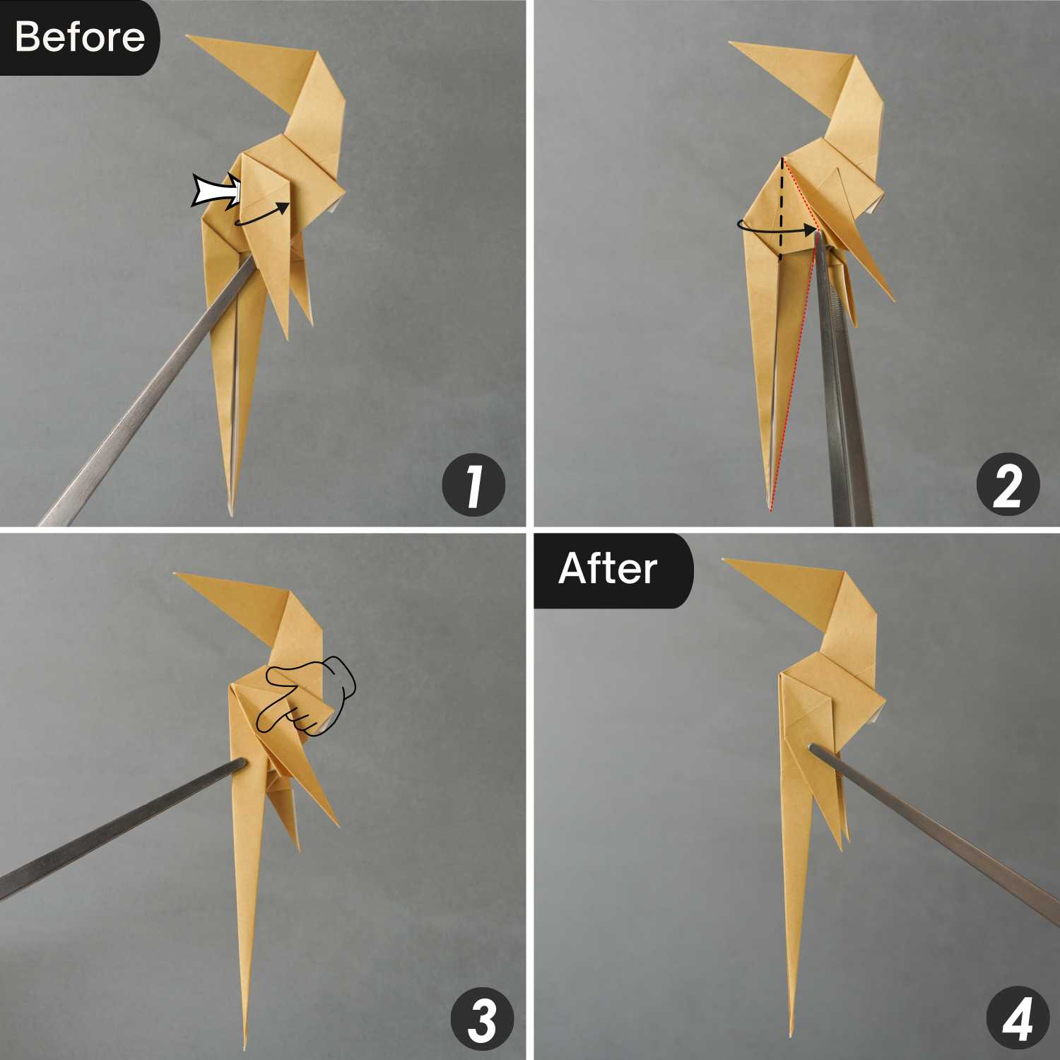 Origami kangaroo | origamiok