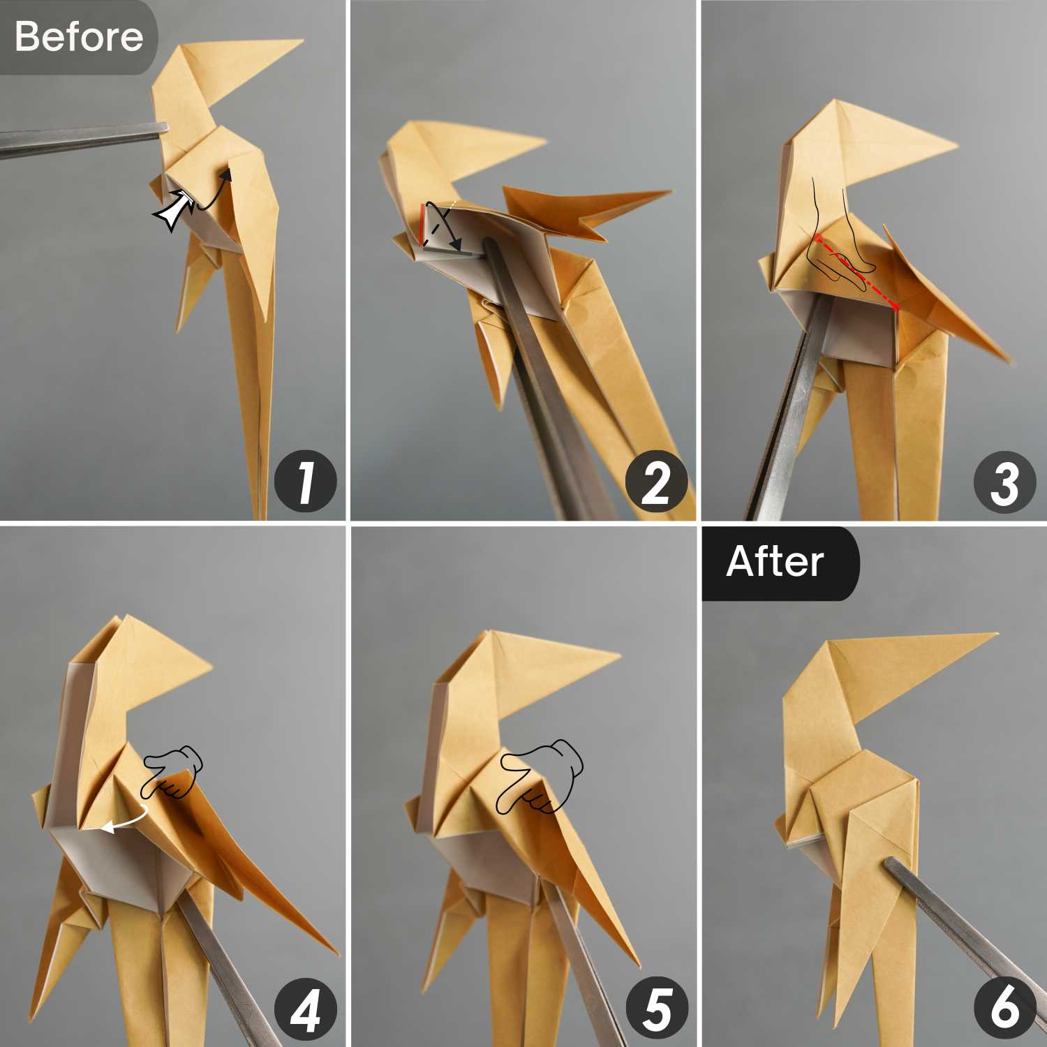 Origami kangaroo | origamiok