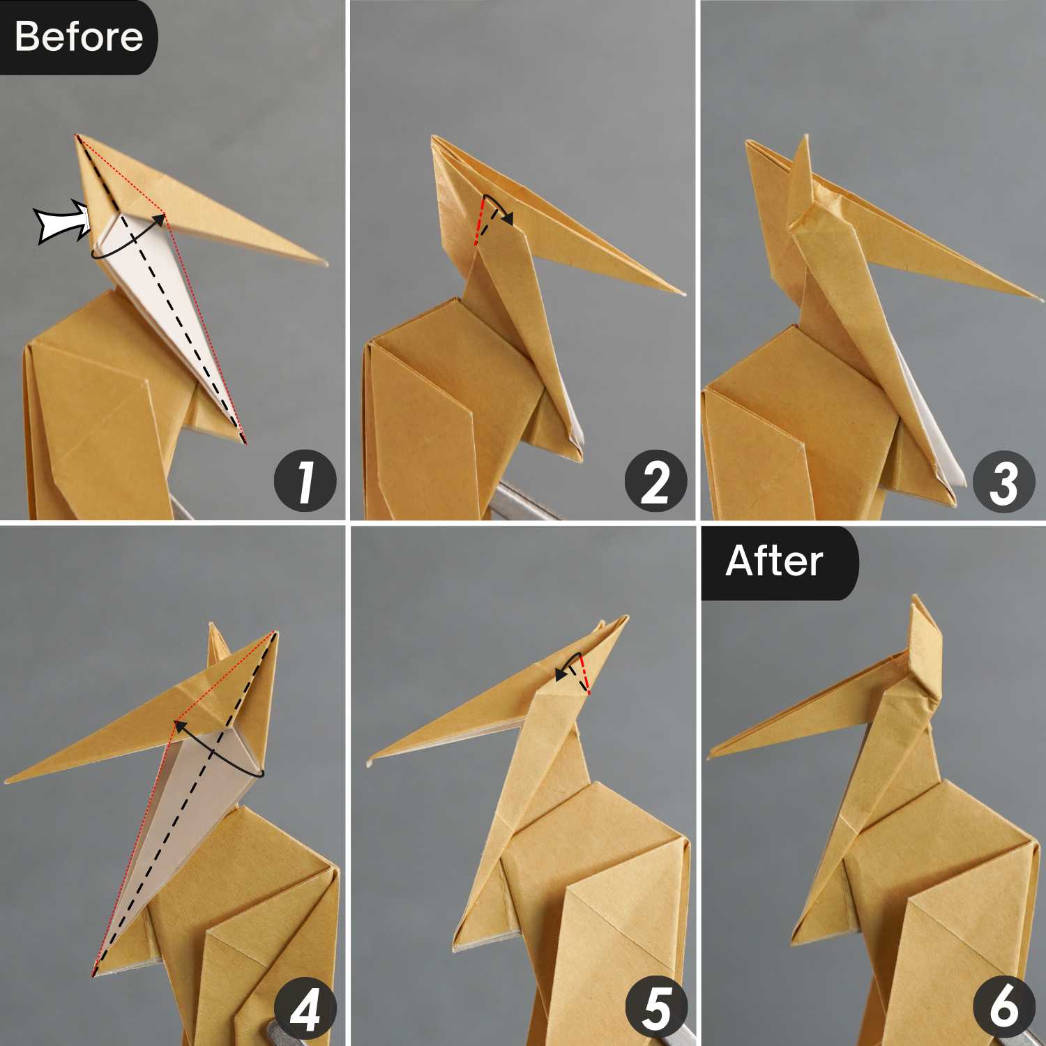Origami kangaroo | origamiok