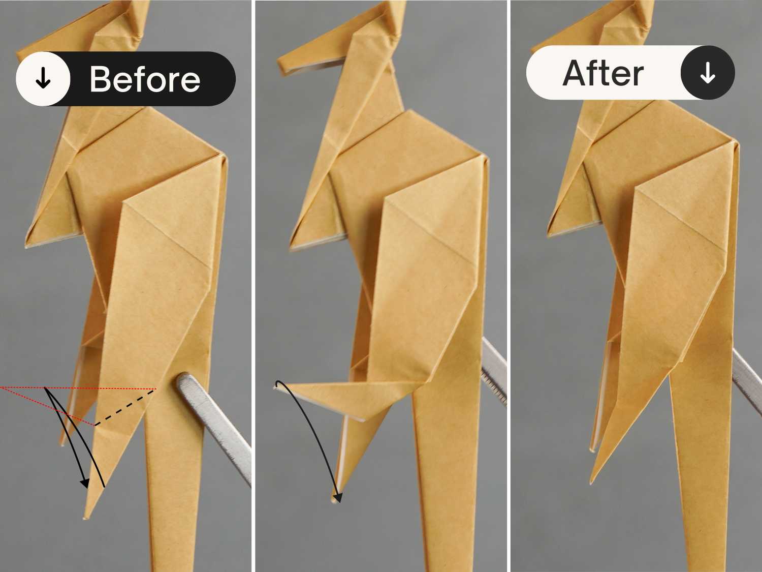Origami kangaroo | origamiok