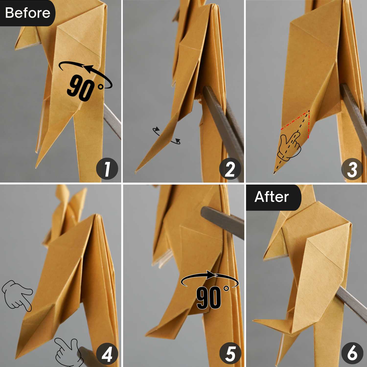 Origami kangaroo | origamiok