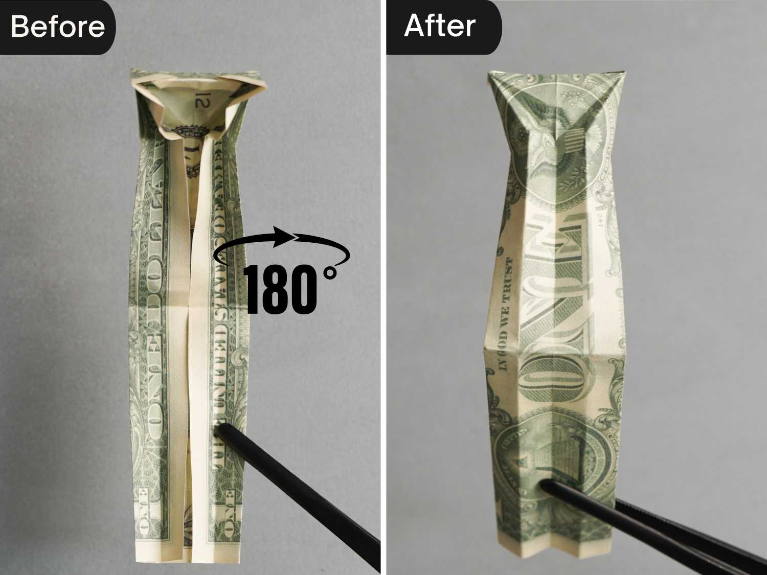 origami money cat | origamiok