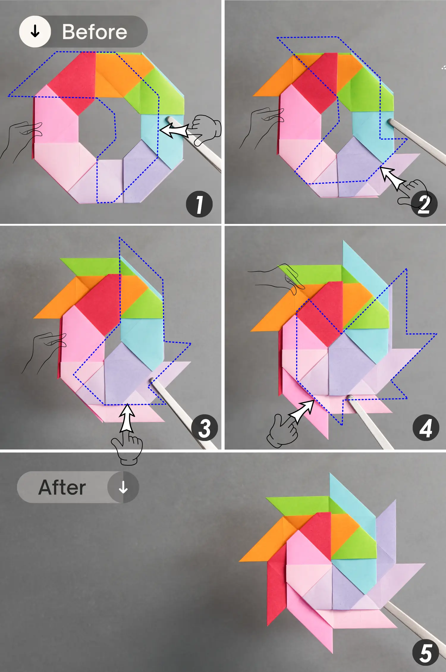 origami ninja stars 8 points | origamiok