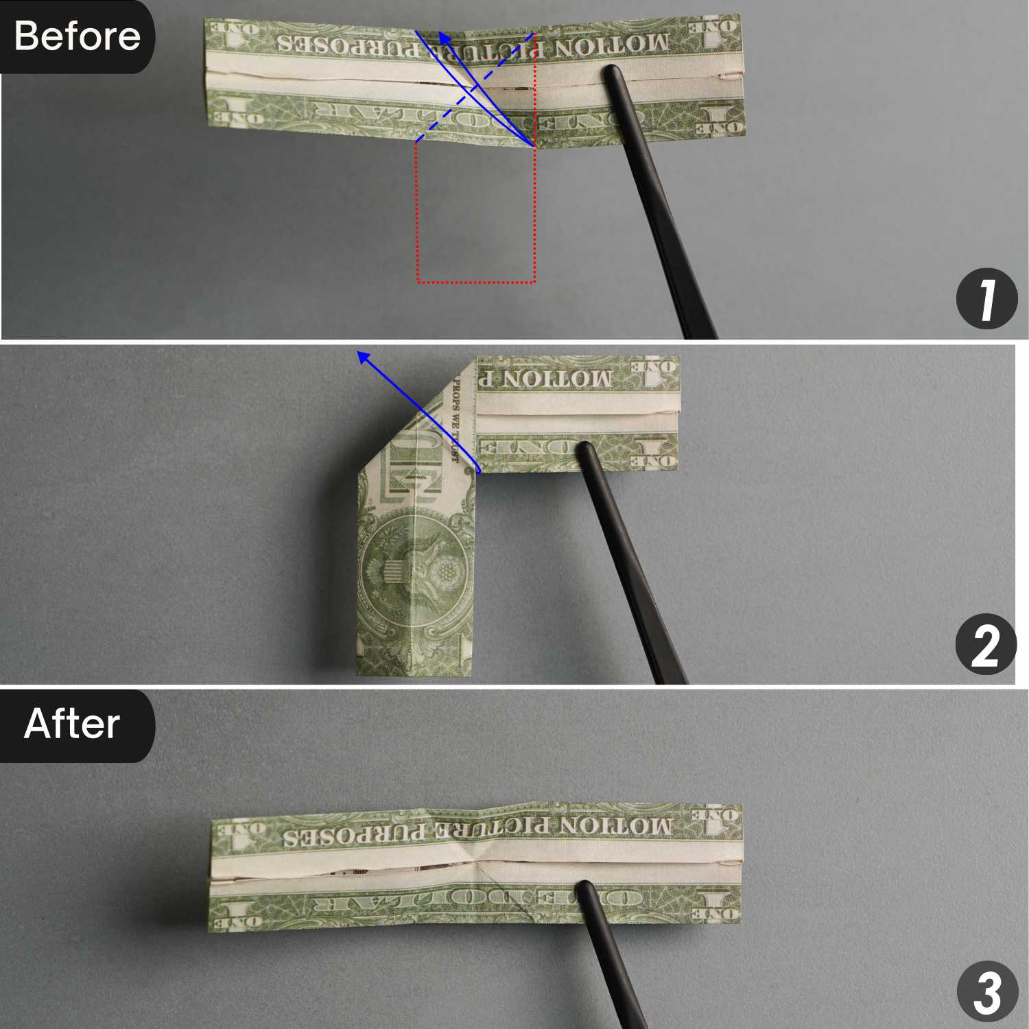 origami money pants | origamiok