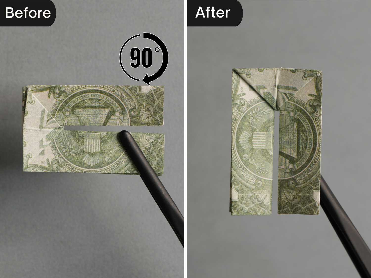 origami money pants | origamiok