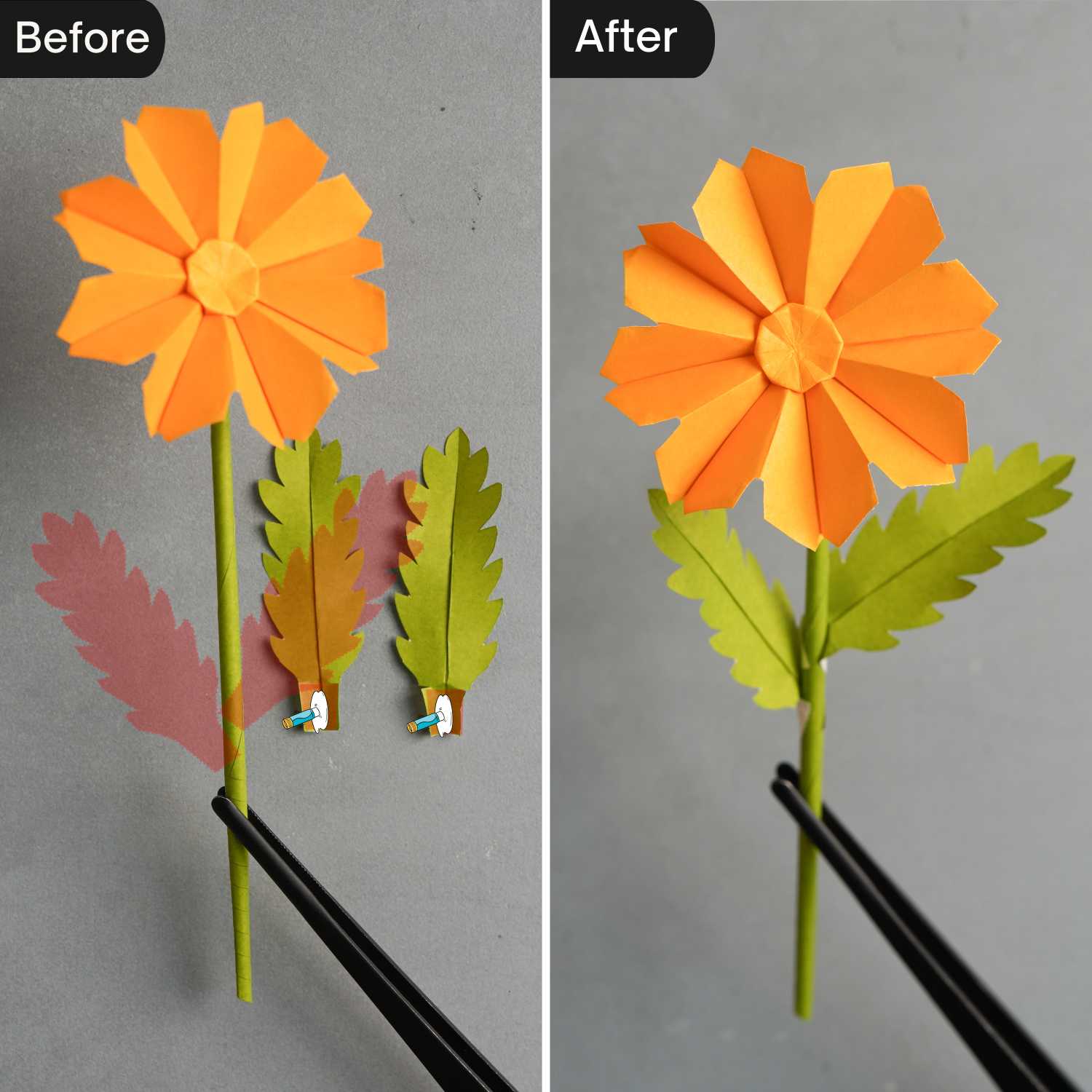Assemble origami daisy | origamiok