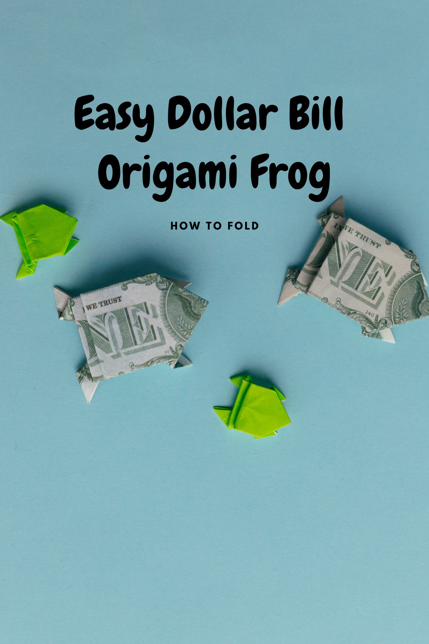 dollar bill origami frog | origamiok