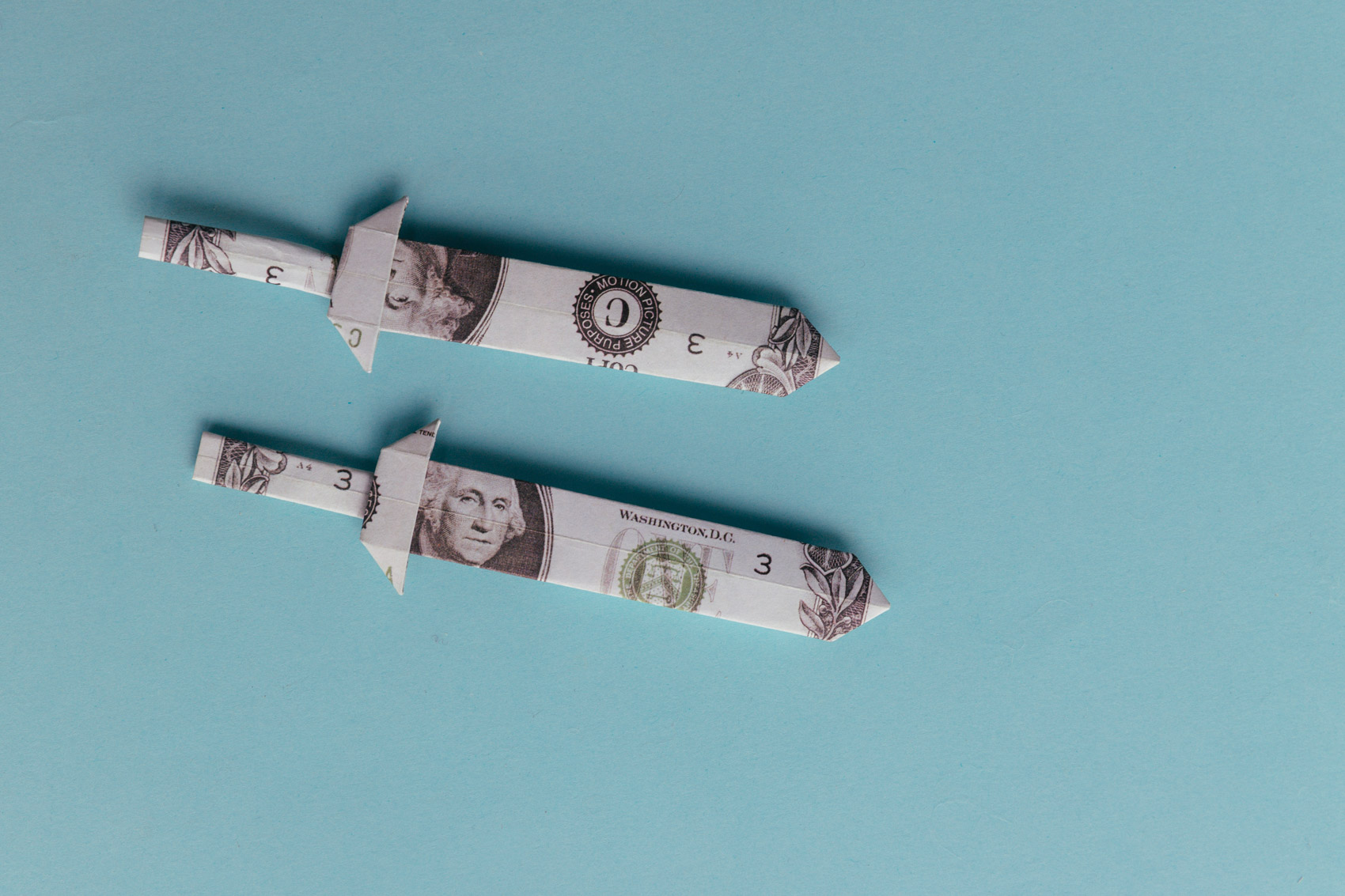 dollar bill origami sword | origamiok