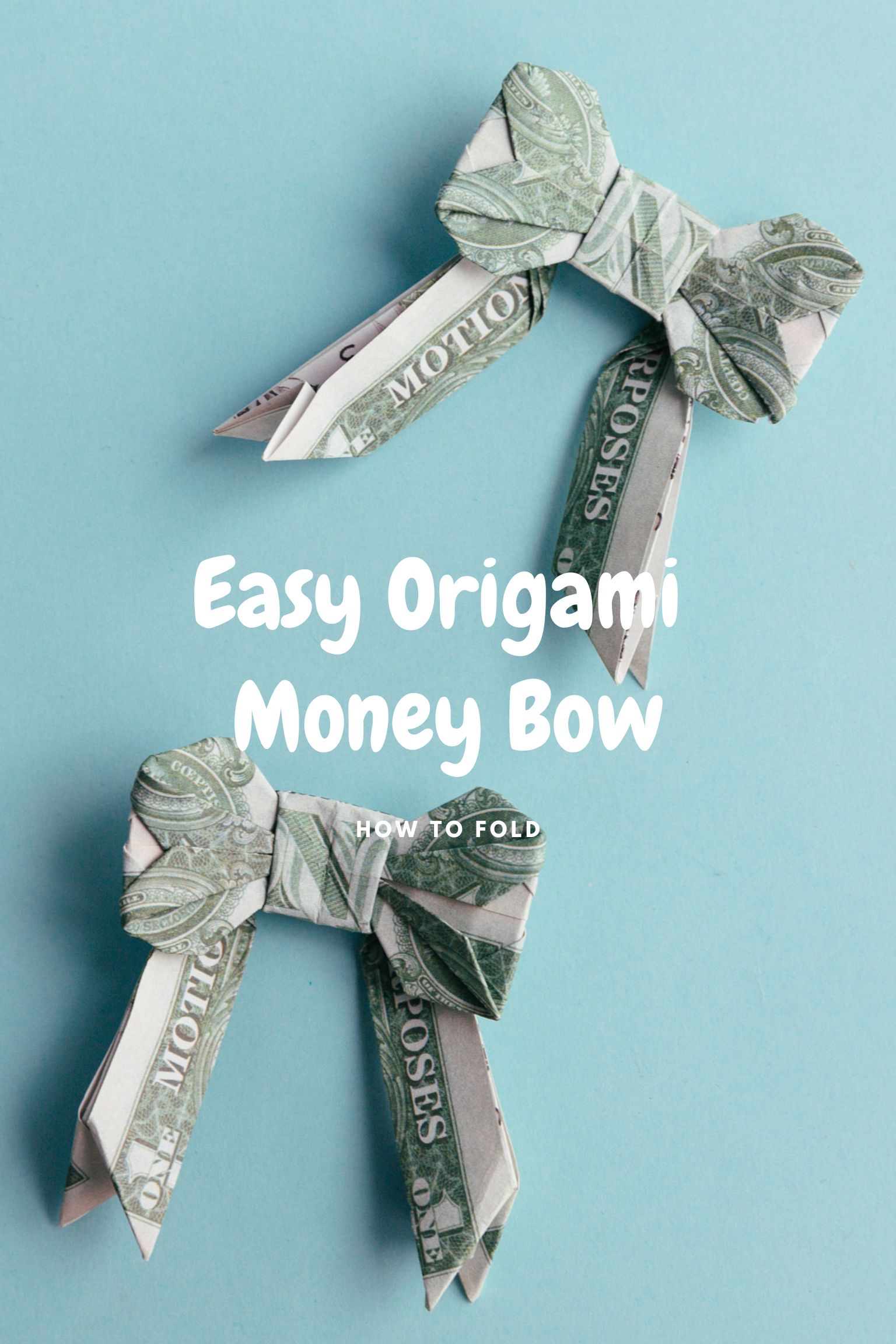dollar bill origami bow | origamiok