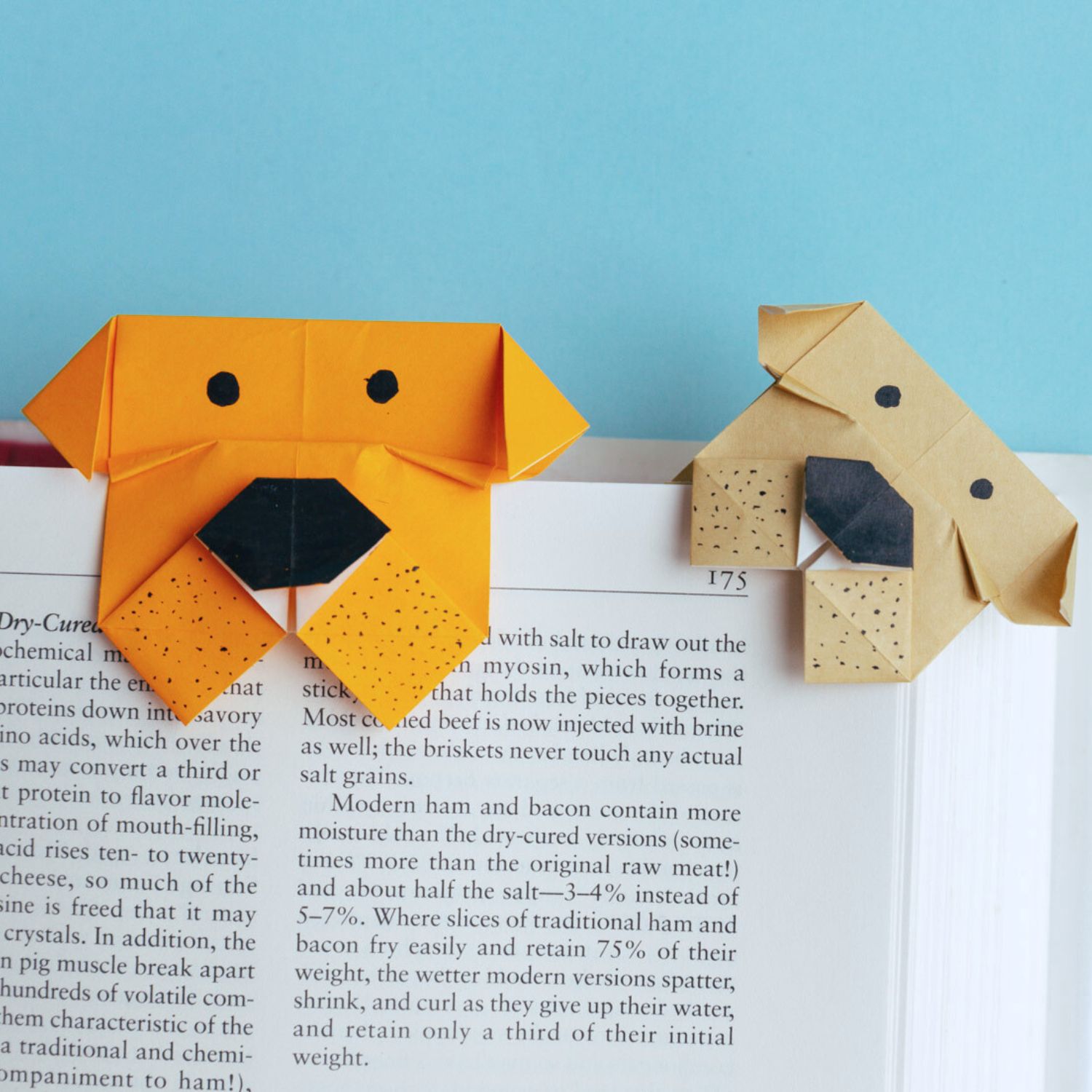 Origami dog bookmark | origamiok