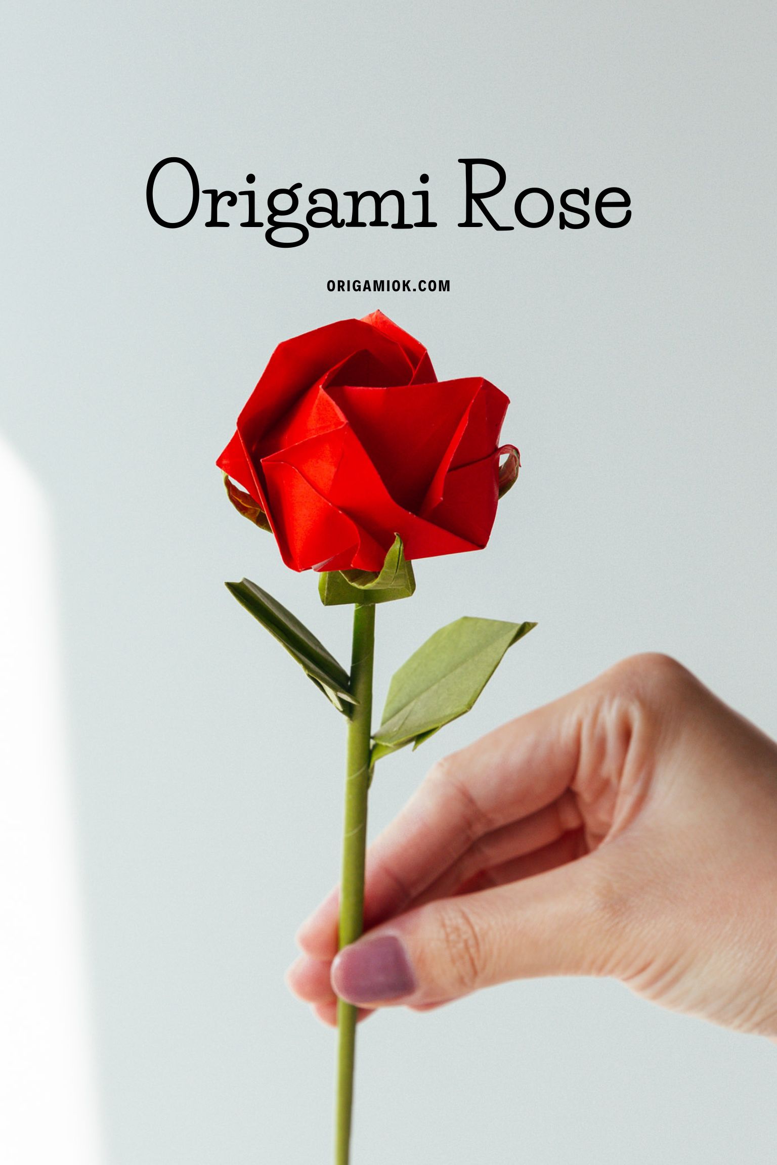 origami rose | origamiok