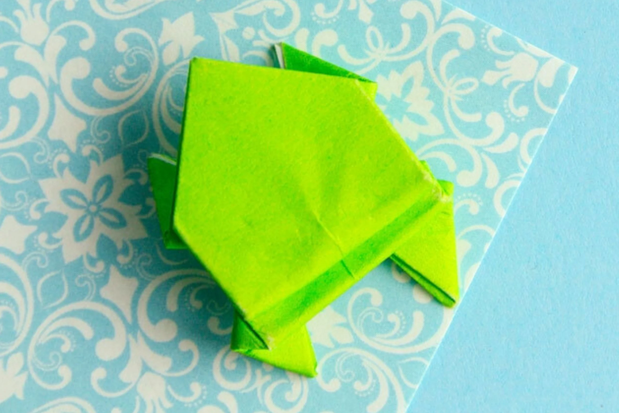Sticky Note Origami Frog | Origamiok