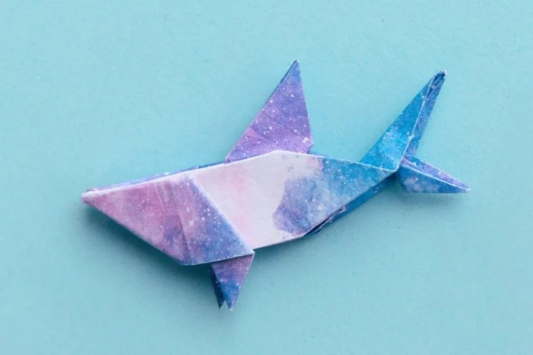 Easy Sticky Note Origami Shark