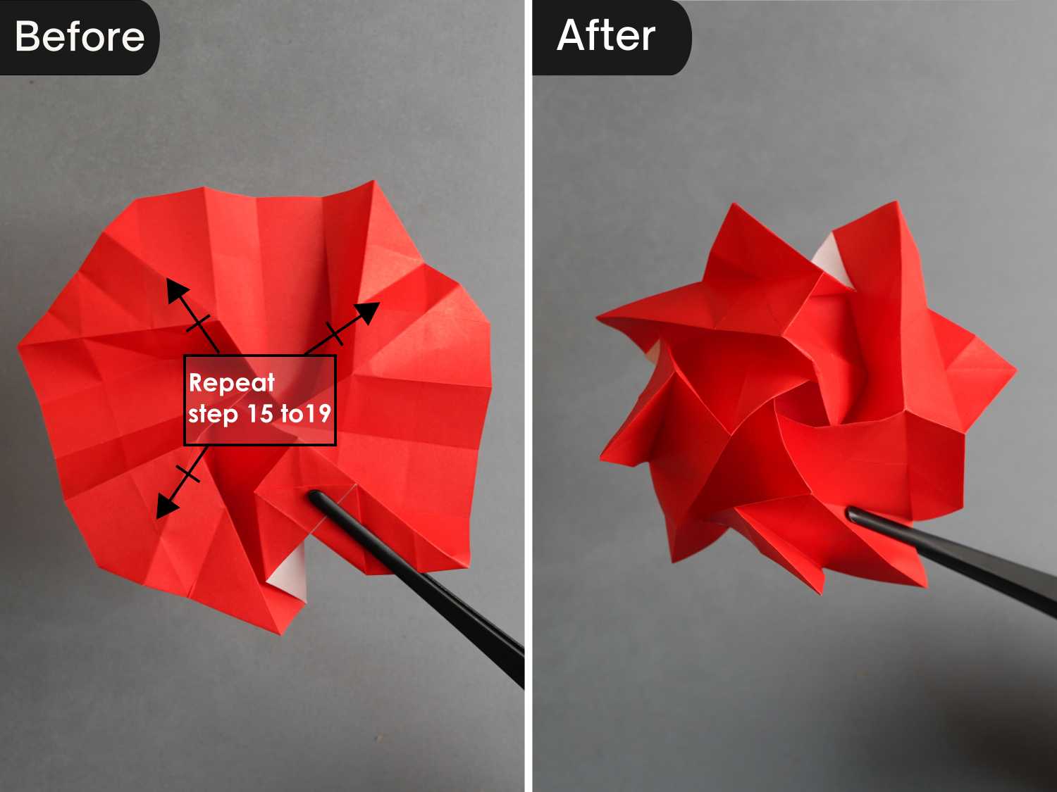 origami rose | origamiok