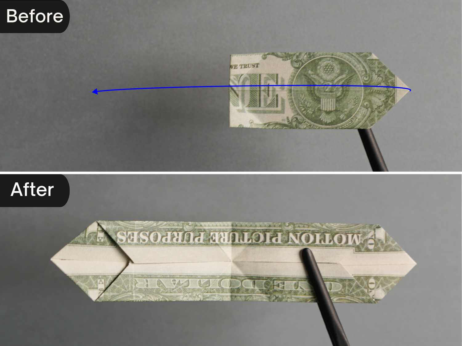 dollar bill origami bow | origamiok